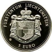 5 Euro (St. Florian Church in Vaduz) - Liechtenstein