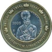 1 Euro (Specimen) - Liechtenstein