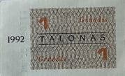 1 Talonas