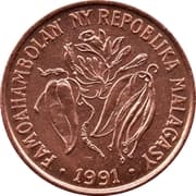 10 Francs = 2 Ariary 2 MGF = JPY 0.08