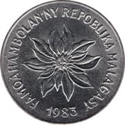 5 Francs = 1 Ariary 1 MGF = JPY 0.038