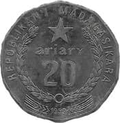 20 Ariary 20 MGF = JPY 0.76