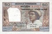 50 Francs = 10 Ariary