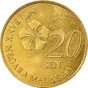 20 Sen 0.20 MYR = JPY 8.03