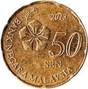50 Sen 0.50 MYR = JPY 20
