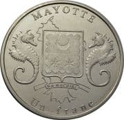 1 Franc (Dimetrodon) - Mayotte