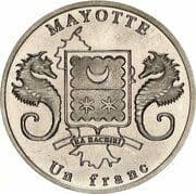 1 Franc (Ceratosaurus) - Mayotte