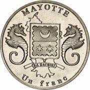 1 Franc (Dilophosaurus) - Mayotte