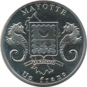 1 Franc (Stegosaurus) - Mayotte