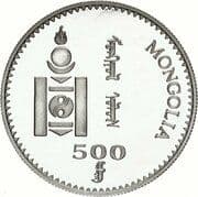 500 Tögrög 500 MNT = JPY 22