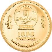 1000 Tögrög 1000 MNT = JPY 45
