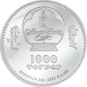 1000 Tögrög 1000 MNT = JPY 45