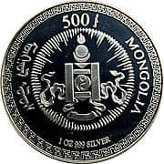 500 Tögrög 500 MNT = JPY 22
