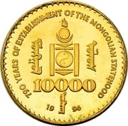 10 000 Tögrög 10 000 MNT = JPY 437