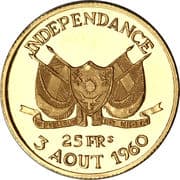 25 Francs 25 XOF = JPY 7.02
