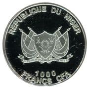 1000 Francs 1000 XOF = JPY 280