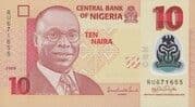 10 Naira 10 NGN = JPY 1.14