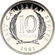 10 Dollars 10 XCD = JPY 589
