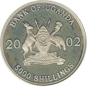 5000 Shillings 5000 UGX = JPY 214