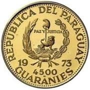 4500 Guaraníes 4500 PYG = JPY 110