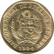20 Centimos 0.20 PEN = JPY 9.15