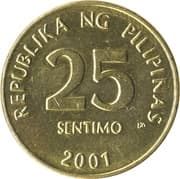 25 Sentimos 0.25 PHP = JPY 0.68