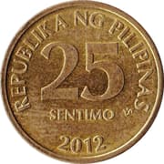 25 Sentimos 0.25 PHP = JPY 0.68
