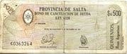 500 Pesos Argentinos