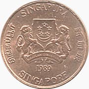 1 Cent 0.01 SGD = JPY 1.23