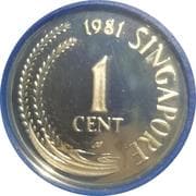 1 Cent 0.01 SGD = JPY 1.24