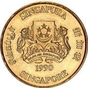 5 Dollars 5 SGD = JPY 616