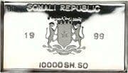 10 000 Shillings 10 000 SOS = JPY 2789