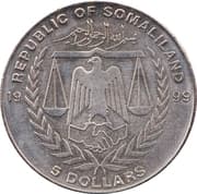 5 Dollars (Year of the Rabbit) - Somaliland