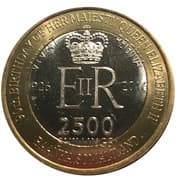 2500 Shillings (Elizabeth II 90th Anniversary - Queen of Antigua and Barbuda) - Somaliland