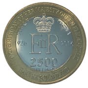 2500 Shillings (Elizabeth II 90th Anniversary - Queen of Jamaica) - Somaliland