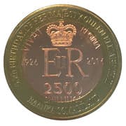 2500 Shillings (Elizabeth II 90th Anniversary - Queen of Malawi) - Somaliland