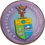 1 Shilling (Red Bleeding Heart Flower) - Somaliland