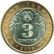 3 Somoni 3 TJS = JPY 49