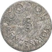 5 Centesimos (COPOL - incused) - Uruguay