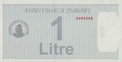 1 Litre (Fuel Coupon) - Zimbabwe (1980-date)