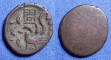 Cambodia, Norodom I 1847 (ND), Copper-Billon 2 pe