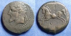Numidia, Massinissa or Micipsa 203-118 BC, Brozne AE26