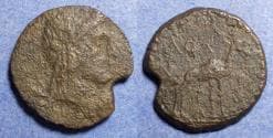 Cyrenaica, Cyrene, L Lollius 35 BC, Bronze AE22