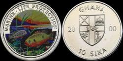 Ghana 10 sika 1997 Marine-life protection