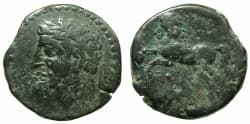 NUMIDIA.Massinissa or Micipsa circa 203-148-118 BC.AE.25.5mm