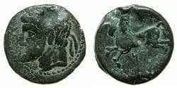 NUMIDIA.Massinissa or Micipsa circa 203-148-118 BC.AE. 25.3mm.