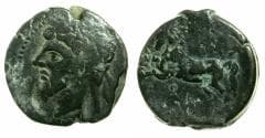 NUMIDIA.Massinissa or Micipsa circa 203-148-118 BC.25.1mm