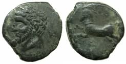 NUMIDIA.Massinissa or Micipsa circa 203-148-118 BC.AE.26mm.