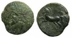 NUMIDIA.Massinissa or Micipsa circa 203-148-118 BC.AE.25.5mm.