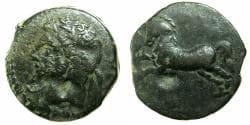 NUMIDIA.Massinissa or Micipsa circa 203-148-118 BC. AE.26.5mm.Reverse.Horse.